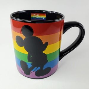 Disney Mickey Mouse Rainbow Pride Love Coffee Mug